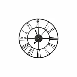 Часы настенные Black Metal Clock (40x40 см)