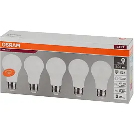 Лампа светодиодная Osram 10 Вт Е27 (А, 4000 К, 800 Лм, 220 В, 4058075577749)