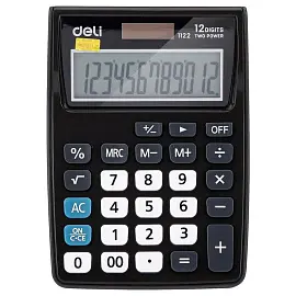 Калькулятор карманный Deli E1122 12-разрядный серый 120x86x29 мм