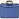 Папка-портфель пластиковая А4+ синяя (390x320 мм, 4 отделения) усиленная ручка Фото 1