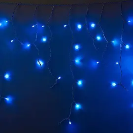 Гирлянда светодиодная уличная Neon-Night Айсикл бахрома синий свет 152 светодиодов (4.8х0.6 м)