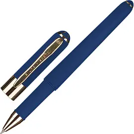 Ручка шариковая неавтоматическая Bruno Visconti Monaco синяя (темно-синий корпус, толщина линии 0.4 мм)