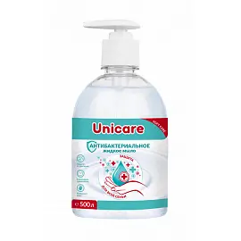Мыло жидкое Unicare антибактериальное 500 мл (с помповым дозатором)