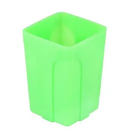 Подставка-стакан для канцелярских принадлежностей Attache Neon зеленая 10x7x7 см