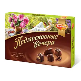 Шоколадные конфеты Рот Фронт Подмосковные вечера ассорти 200 г