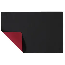 Коврик на стол Attache 400x600 мм черный/красный (двусторонний: сафьян/Soft Touch)