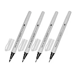 Ручка для каллиграфии Sketch&Art черная (4 штуки в упаковке, толщина линии 0.6, 0.7, 0.8, 1 мм)