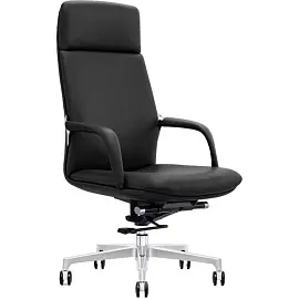 Кресло для руководителя Easy Chair 592 TPU черное (искусственная кожа, алюминий)