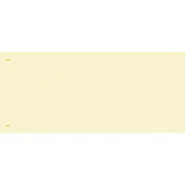 Разделитель листов картонный Комус 100 листов по цветам желтый (105x240 мм)