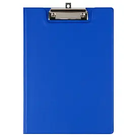 Папка-планшет с зажимом OfficeSpace А4, ПВХ, синий
