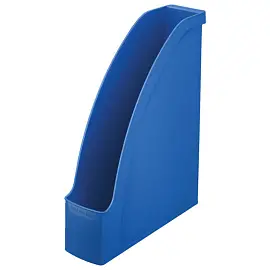 Лоток вертикальный для бумаг LEITZ "Plus", ширина 78 мм, синий, 24760035