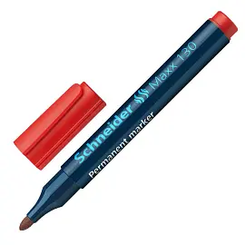 Маркер перманентный Schneider Maxx 130 красный (толщина линии 1-3 мм) круглый наконечник
