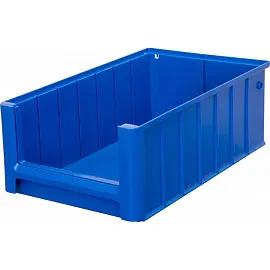 Ящик (лоток) полочный полипропиленовый SK 400х234х140 мм синий морозостойкий