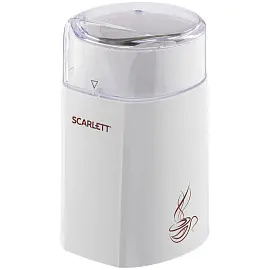 Кофемолка Scarlett SC-CG44506, 60г, 160Вт, пластик, белый