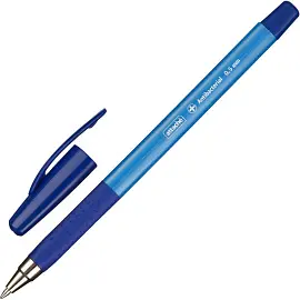 Ручка шариковая неавтоматическая Attache Antibacterial А05 синяя (толщина линии 0.5 мм)