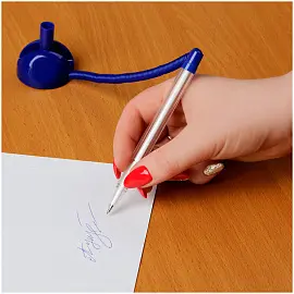 Ручка шариковая настольная OfficeSpace "Reception" синяя, 0,7мм, синий корпус