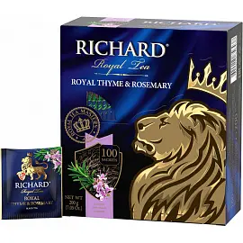 Чай Richard Royal Thyme & Rosemary черный 100 пакетиков