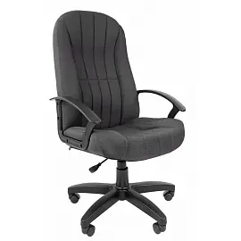 Кресло для руководителя Chairman СТ-85 серое (ткань, пластик)