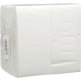 Салфетки бумажные 33x24 см белые 2-слойные 200 штук в упаковке