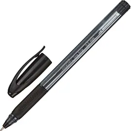 Ручка шариковая неавтоматическая Attache Glide Trio Grip черная (толщина линии 0.5 мм)