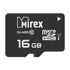 Карта памяти 16 ГБ microSDHC Mirex 13612-MCSUHS16 Class 10 UHS-I U1