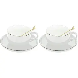 Набор чайный Nouvelle Home Royal line Daisy на 4 персоны фарфор (12 предметов)