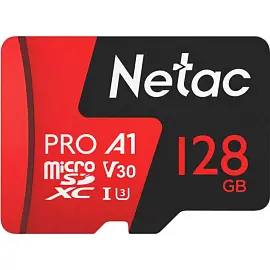 Карта памяти 128 ГБ microSDHC Netac P500 Extreme Pro UHS-I U3 (NT02P500PRO-128G-R)