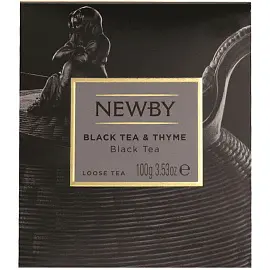 Чай листовой черный Newby Black Tea&Thyme 100 г (чабрец)