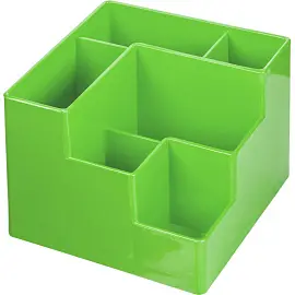 Подставка-органайзер для канцелярских принадлежностей Attache Fantsy 6 отделений зеленая 10x12x12 см