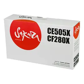 Картридж лазерный Sakura 05X/80X CE505X/CF280X для HP черный совместимый