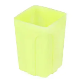 Подставка-стакан для канцелярских принадлежностей Attache Neon желтая 10x7x7 см