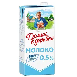 Молоко Домик в деревне ультрапастеризованное 0.5% 950 г
