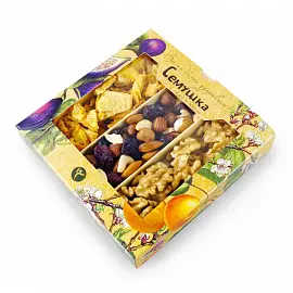 Подарочный набор орехи Семушка с кусочками ананасов 155 г