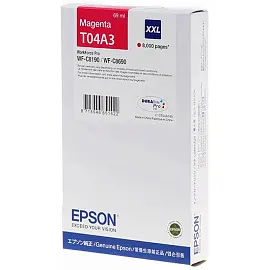 Картридж струйный Epson T04A C13T04A340 пурпурный оригинальный повышенной емкости