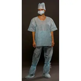 Костюм одноразовый хирургический Гекса стерильный размер 52-54 (рубашка, брюки)