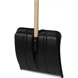 Лопата для уборки снега Сибртех ковш пластиковый (38.5x38 см) с черенком