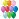 Воздушные шары, 50шт., М12/30см, MESHU, пастель, 10 цветов ассорти