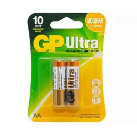 Батарейка АА пальчиковая GP Ultra (2 штуки в упаковке)