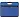 Папка-портфель пластиковая Комус А4+ синяя (390х270 мм, 1 отделение)