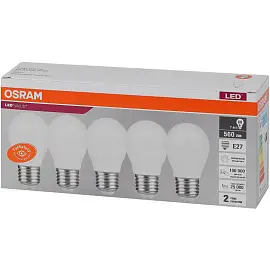 Лампа светодиодная Osram 7 Вт Е27 (Р, 4000 К, 560 Лм, 220 В, 4058075578227)