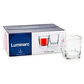 Набор стаканов для сока и виски, 6 шт., 300 мл, низкие, стекло, Sterling, LUMINARC, H7669