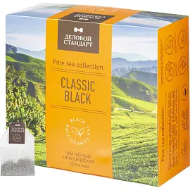 Чай Деловой Стандарт Classic black черный 100 пакетиков