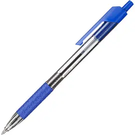 Ручка шариковая автоматическая Deli Arrow синяя (толщина линии 0.5 мм)