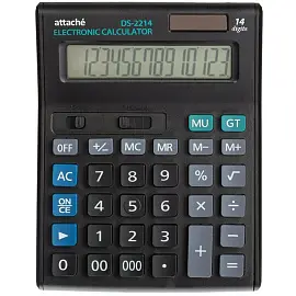 Калькулятор настольный Attache Economy 14-разрядный черный 190x145x45 мм