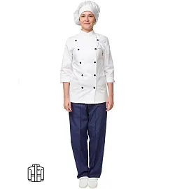 Куртка для пищевого производства у14-КУ женская белая (размер 56-58, рост 158-164)