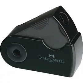 Точилка Faber-Castell Sleeve Mini с контейнером черная