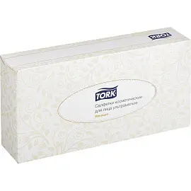 Салфетки косметические Tork Premium 120380 2-слойные (100 штук в упаковке)