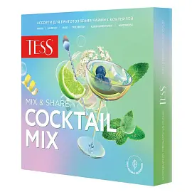 Чай Tess Coctail Mix ассорти пакетированный 4вкусаx5шт 30г