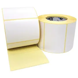 Термотрансферные этикетки 70x25 мм бумажные полуглянцевые (диаметр втулки 76 мм, 15 рулонов по 5000 этикеток)