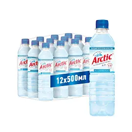 Вода питьевая Arctic негазированная 0.5 л (12 штук в упаковке)